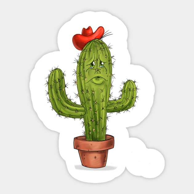 Hug Me Cactus Sticker by Schink